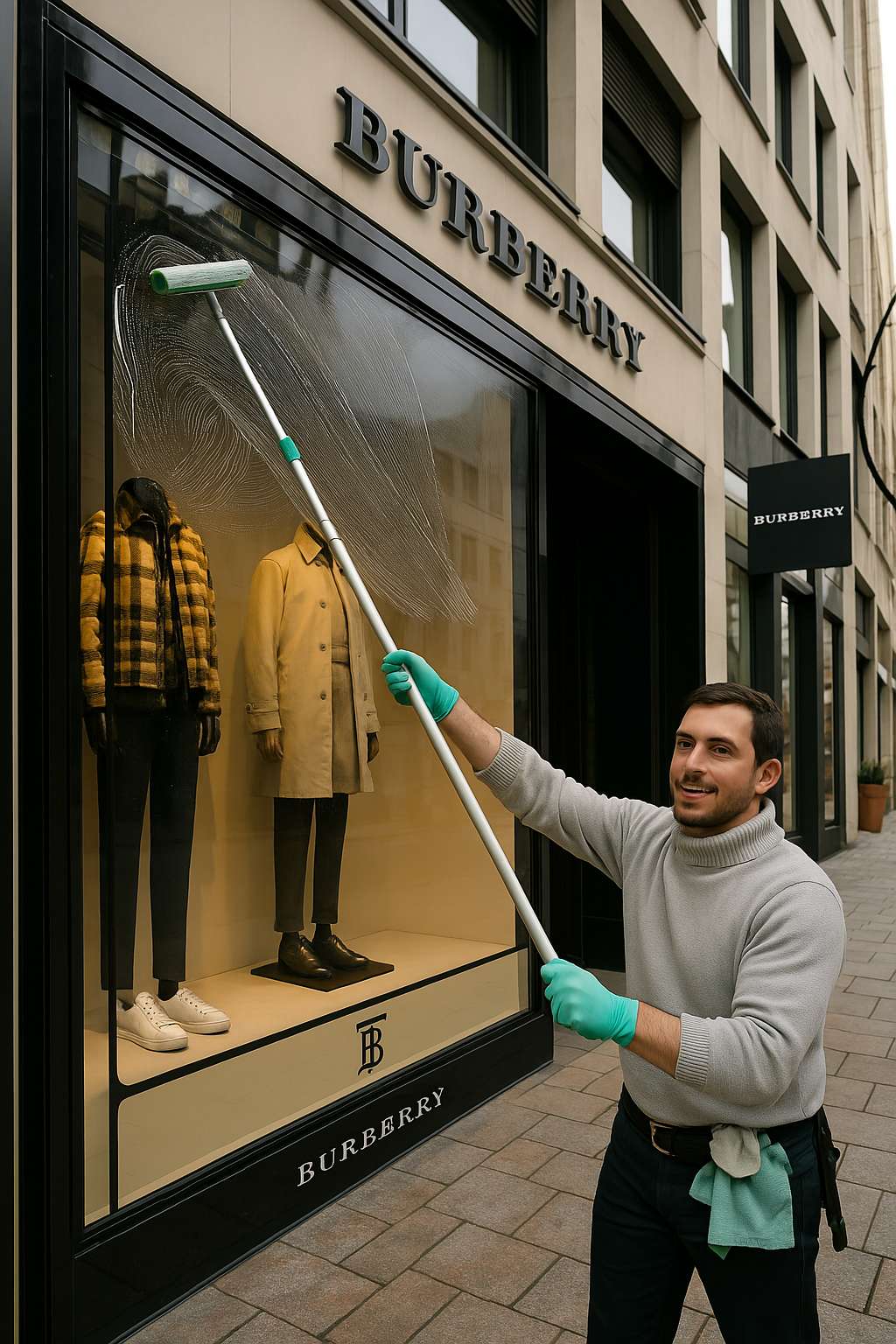 Fensterputzer für Schaufenster - Glasreinigung